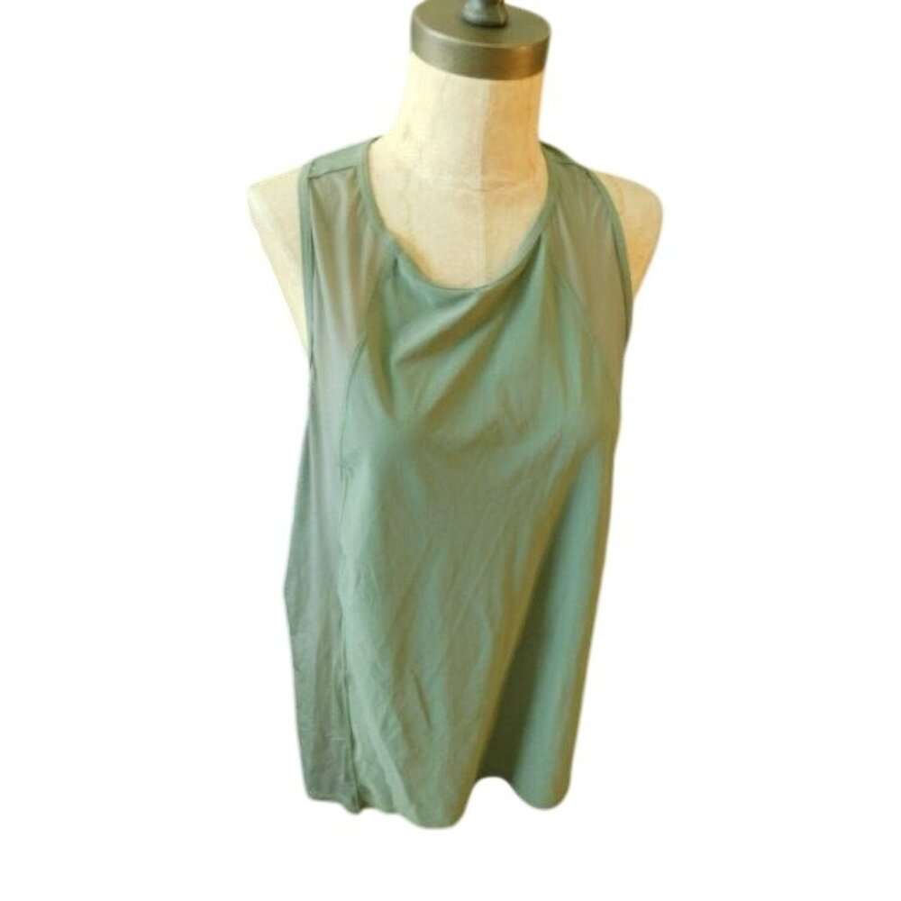 Athleta Size L Large Sage Racerback Tank Style Athletic Top